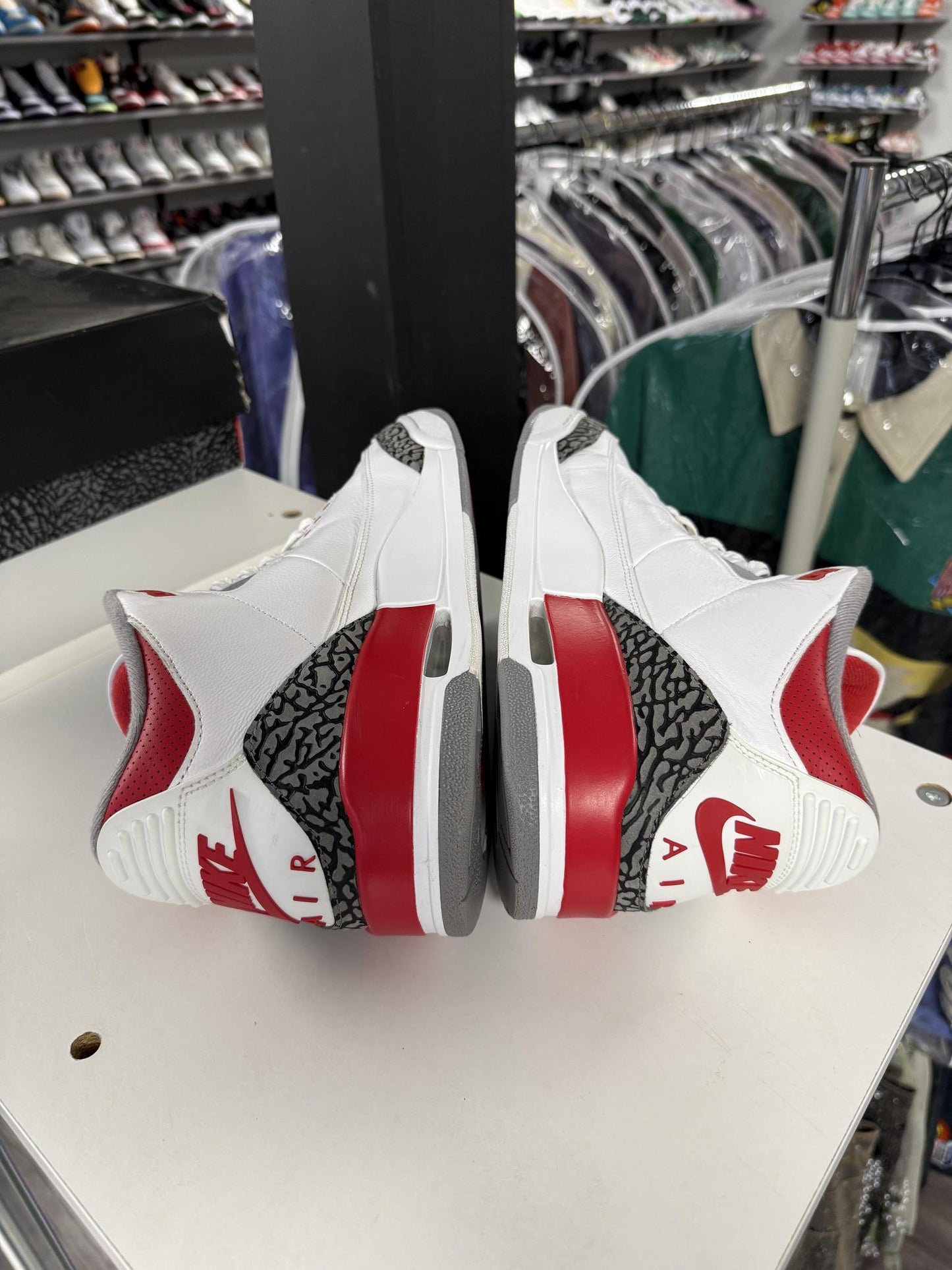 Jordan 3 "Fire Red" Used Size 12