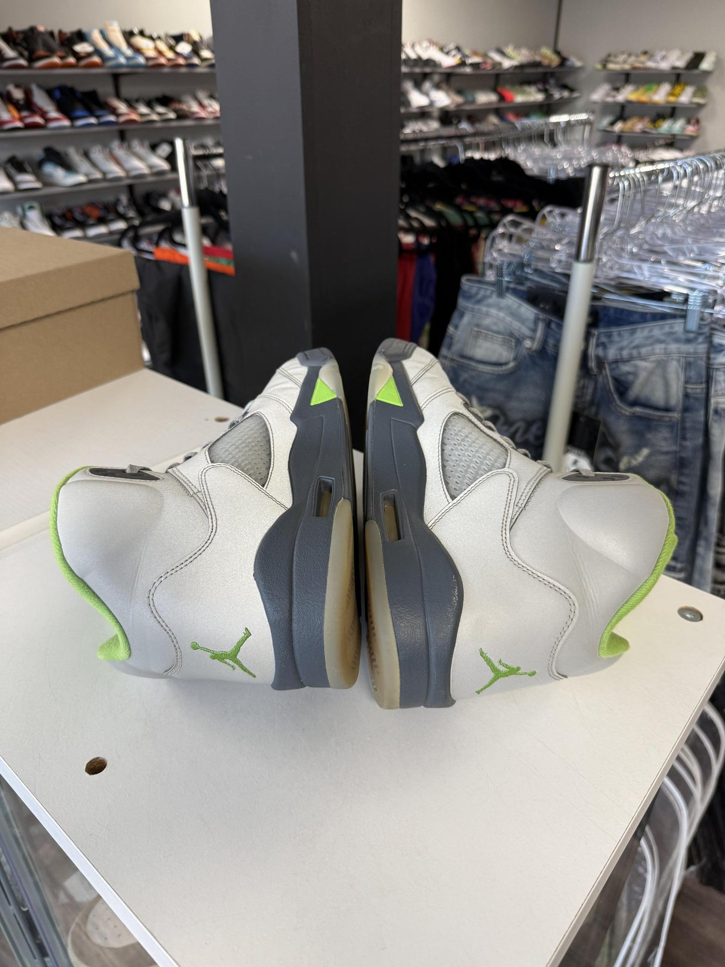 Jordan 5 "Green Bean" Used Size 11.5