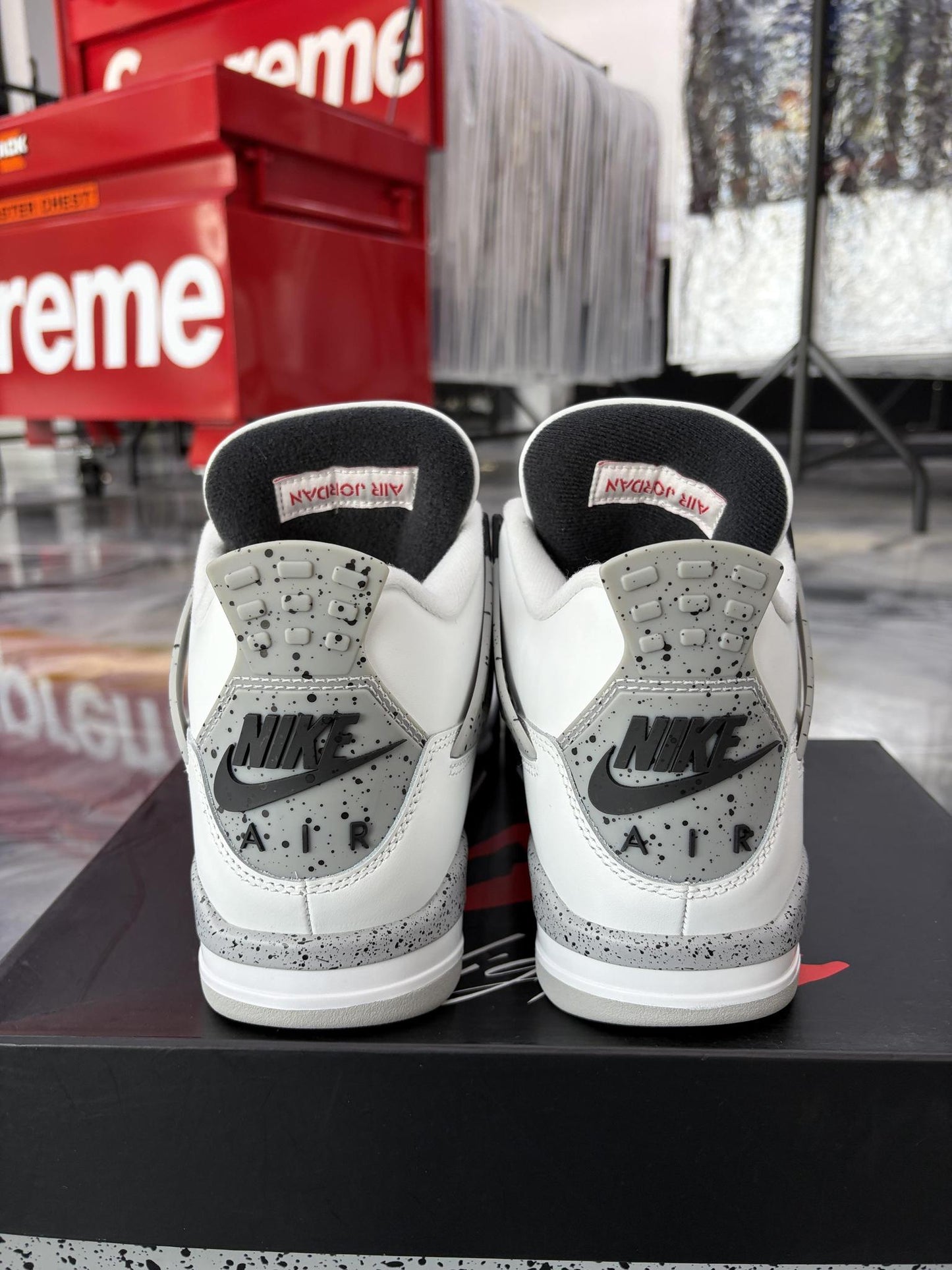 Jordan 4 "White Cement" Used Size 8.5