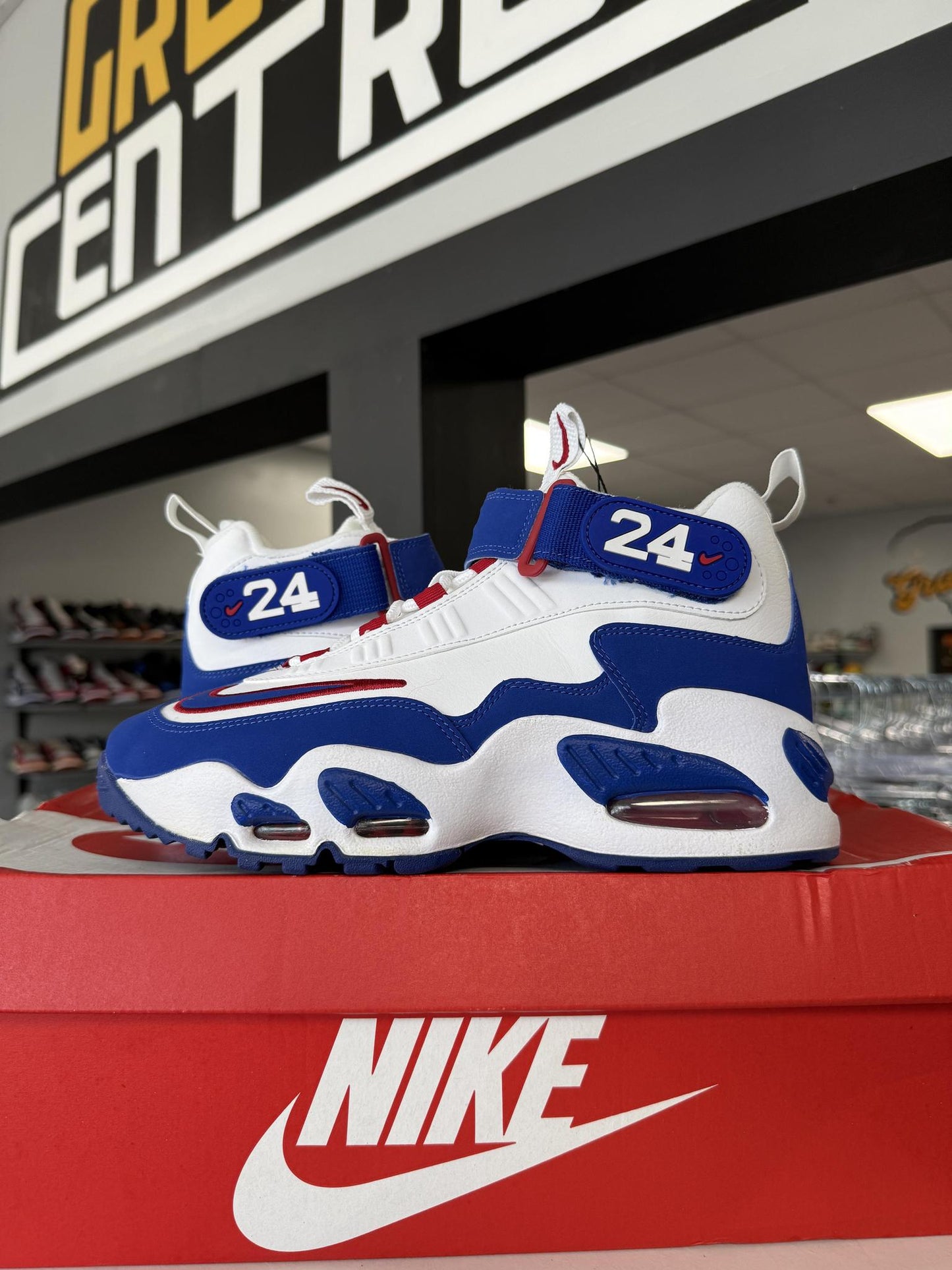 Nike Air Griffey Max 1 "Red Blue" Used Size 7Y/8.5W