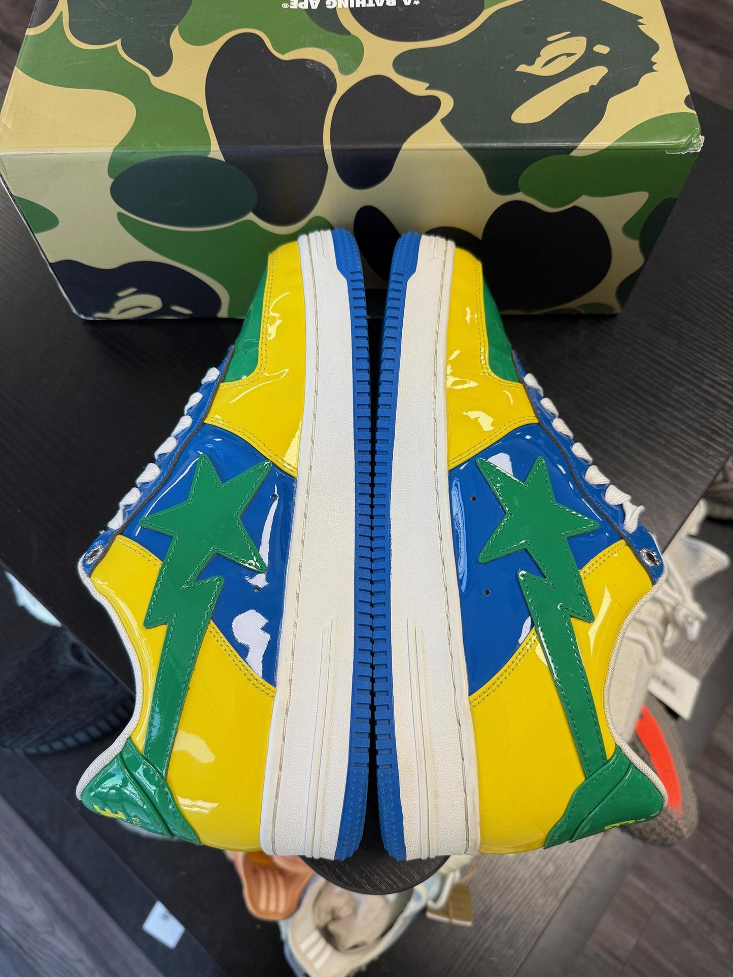 A Bathing Ape Bape Sta "Brazil" Used Size 11