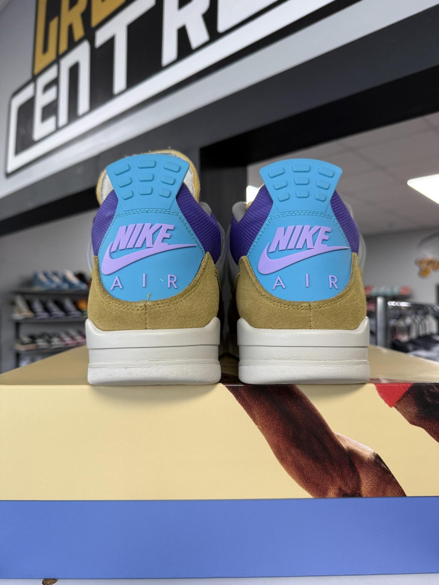 Jordan 4 x Union "Desert Moss" Used Size 14