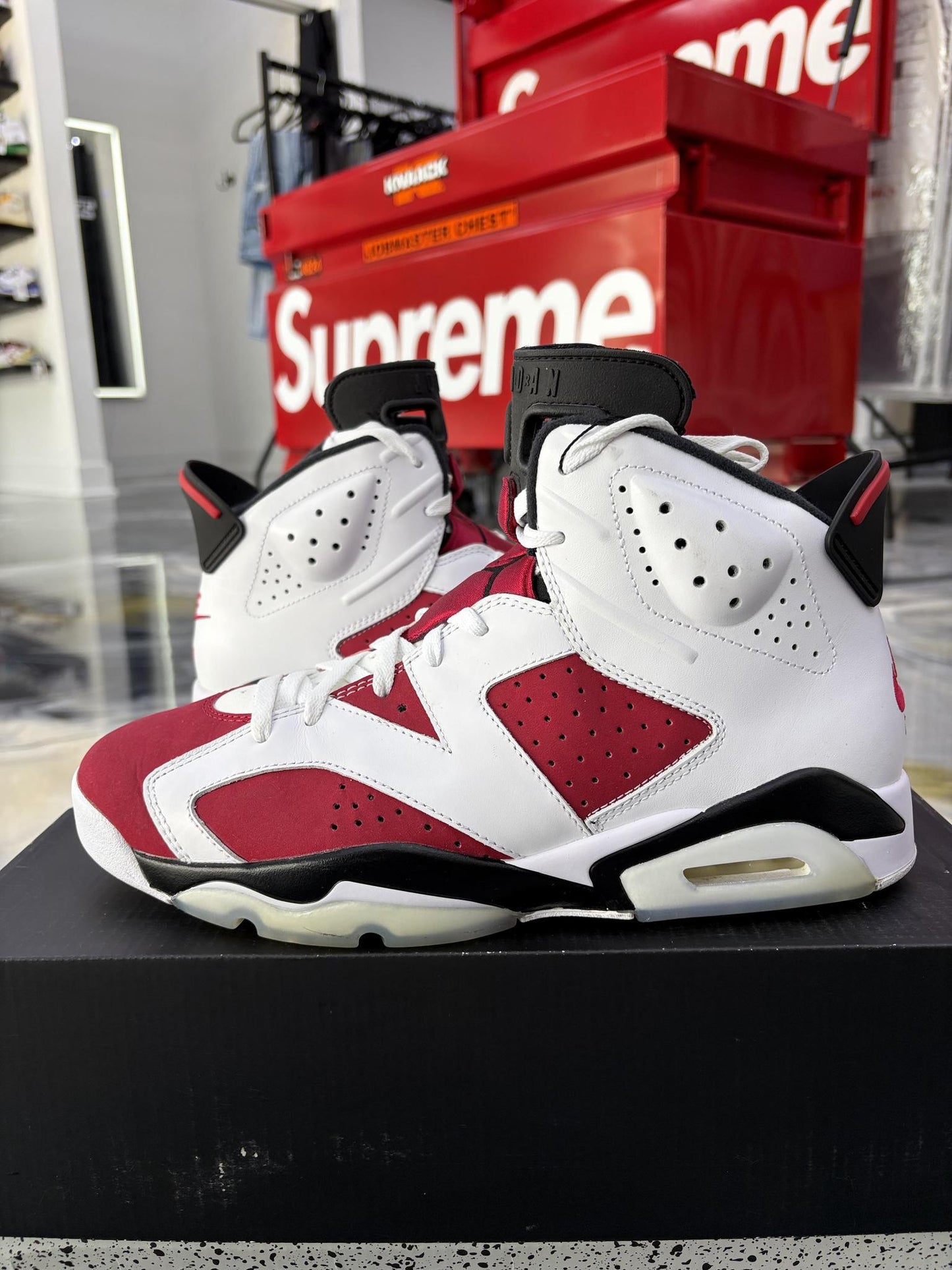 Jordan 6 "Carmine" Used Size 11