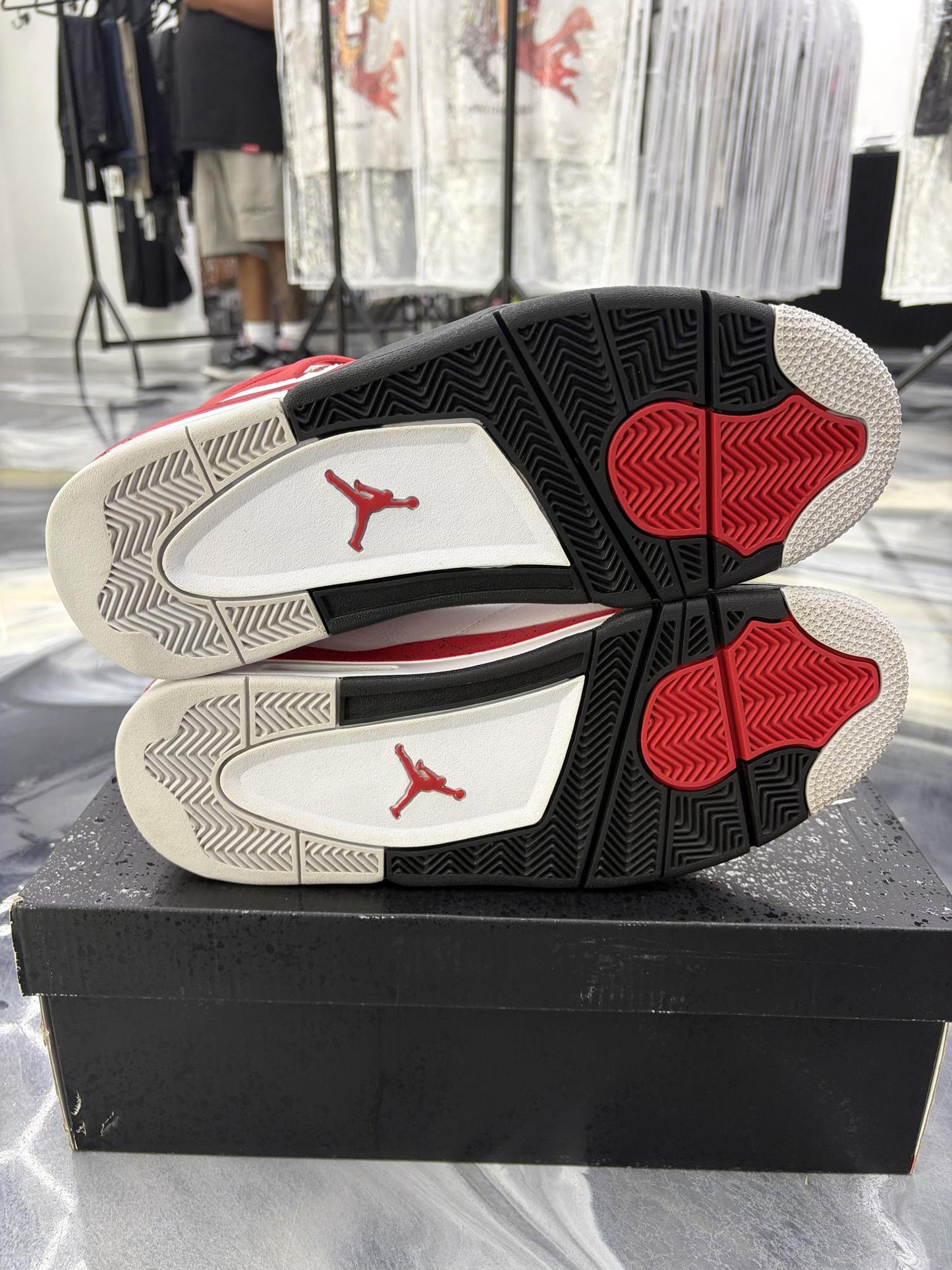 Jordan 4 "Red Cement" Used Size 12