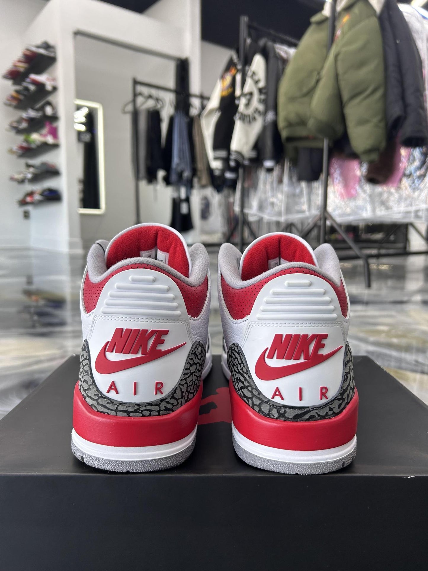 Jordan 3 "Fire Red" Used Size 12