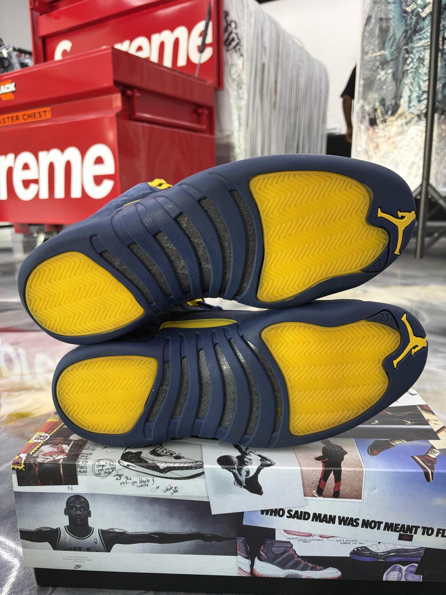 Jordan 12 "Michigan" Used Size 12