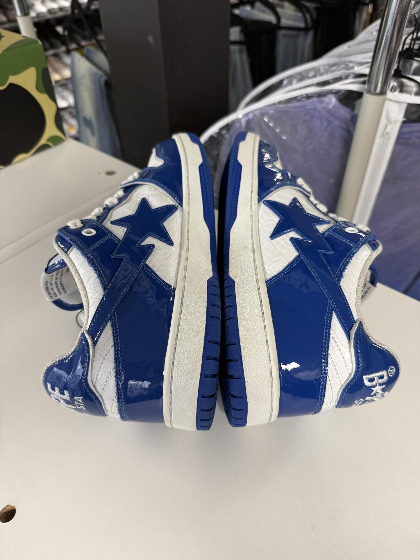 Bape Sk8 Sta "Patent Blue" Used Size 10