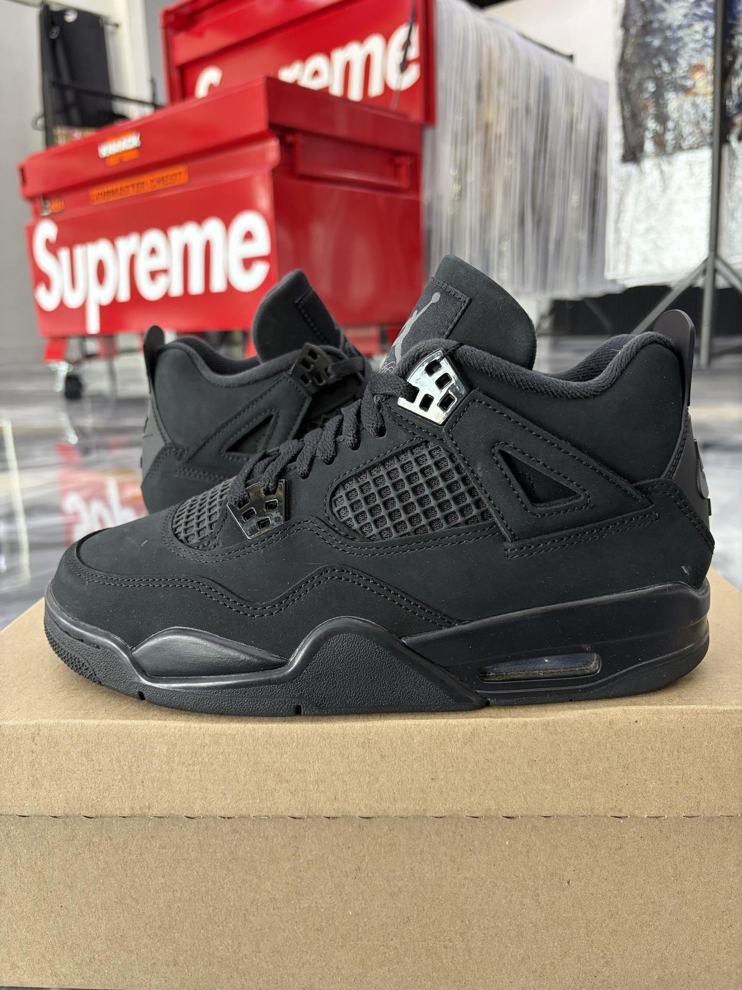 Jordan 4 "Black Cat" Used Size 7Y/8.5W