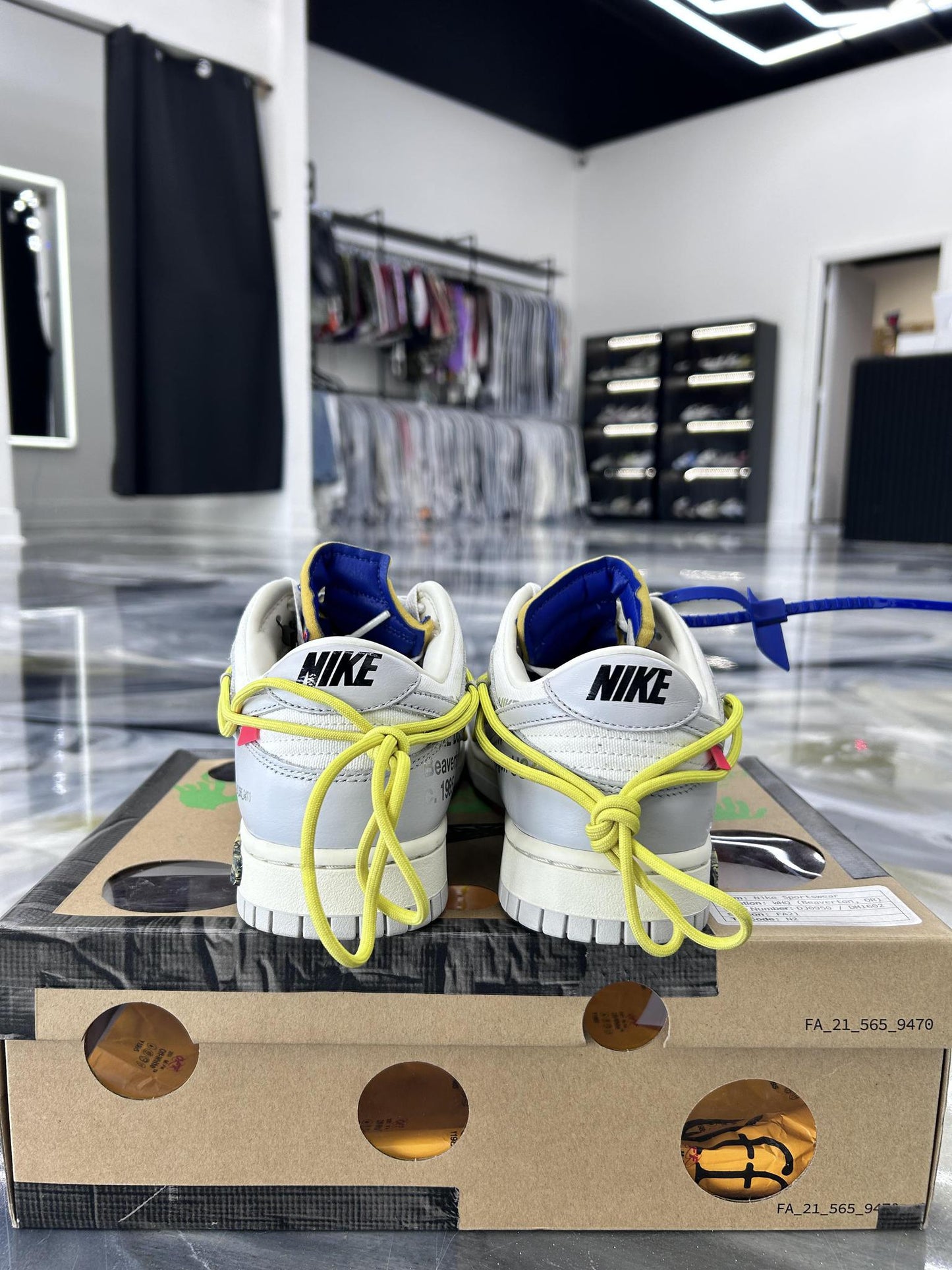 Nike x Off White Dunk "Lot 27" Used Size 9.5
