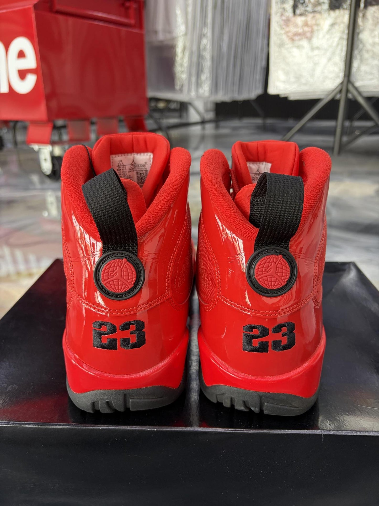 Jordan 9 "Chile Red" Used Size 11.5