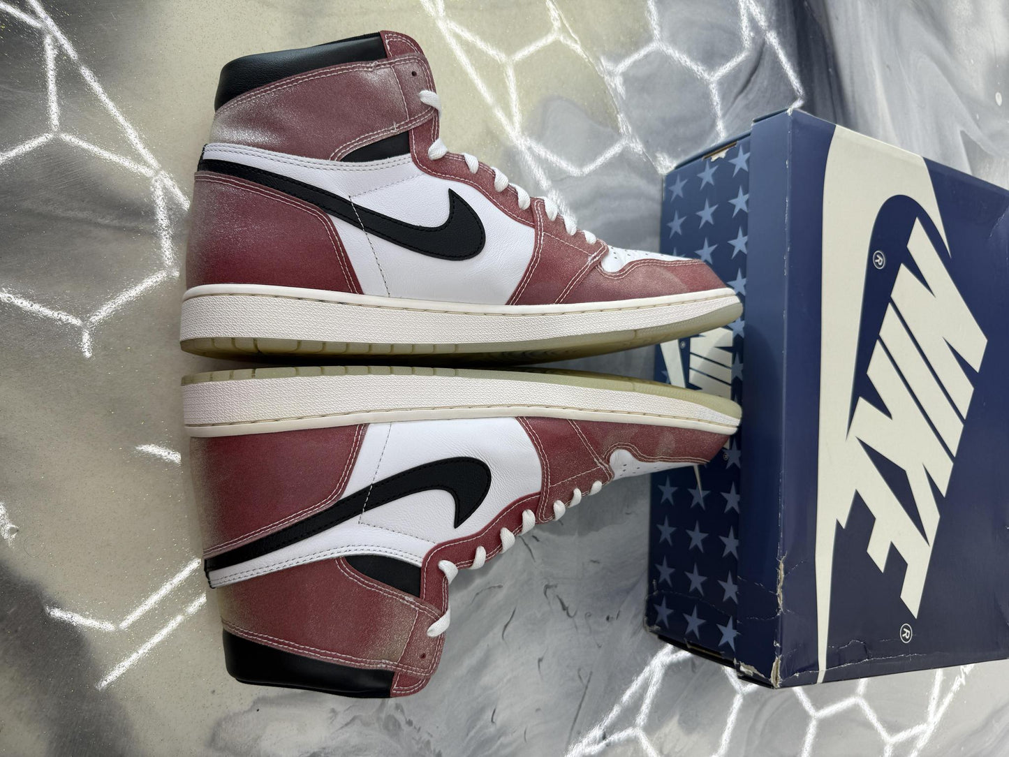 Jordan 1 X Trophy Room "Chicago" Used Size 14