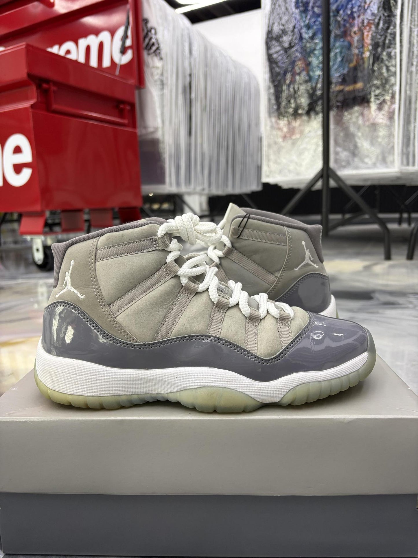 Jordan 11 "Cool Grey" Used Size 7Y/8.5W