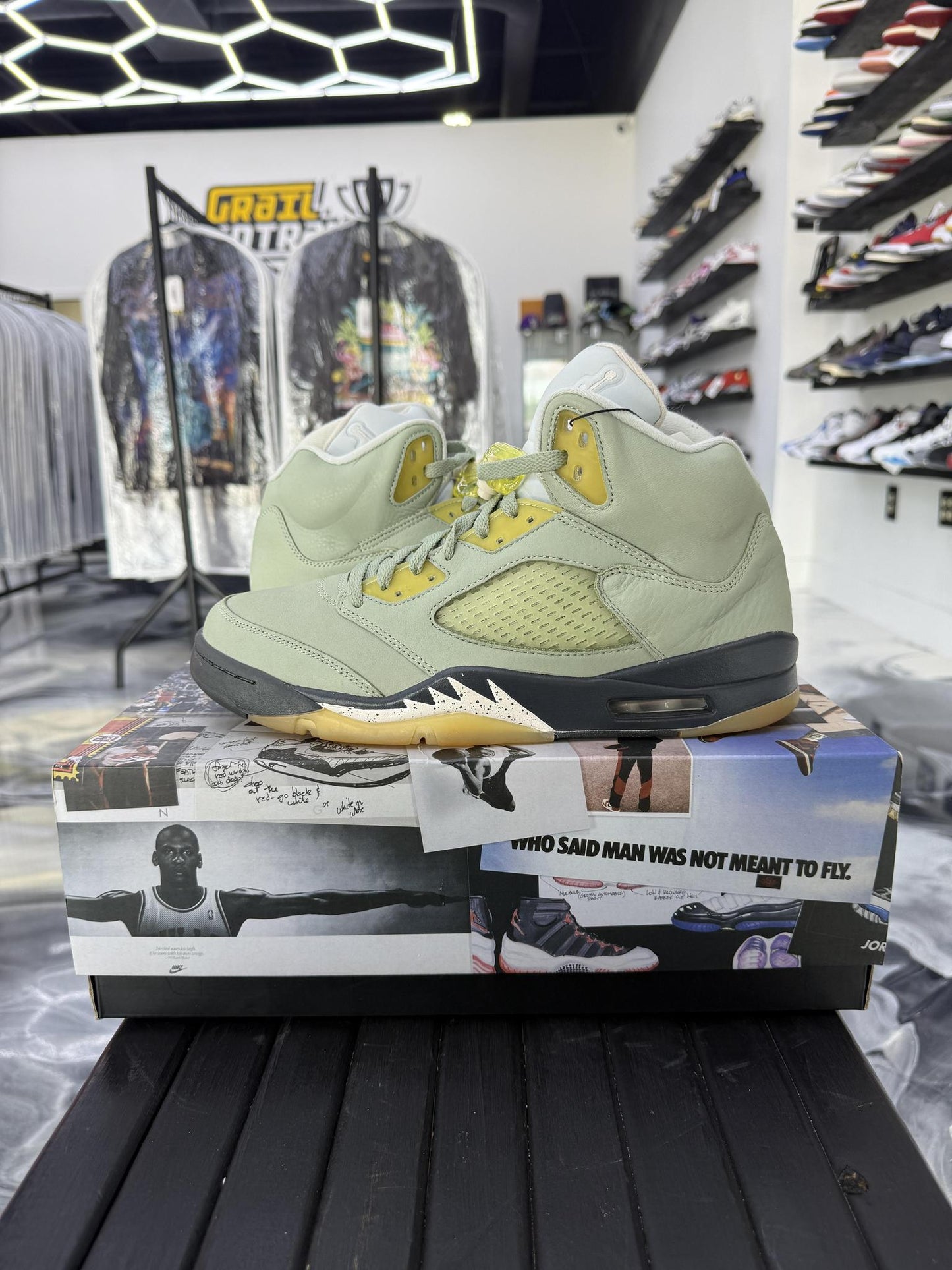 Jordan 5 "Jade Horizon" Used Size 10