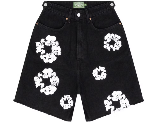 Denim Tears Jean Shorts "Black White"