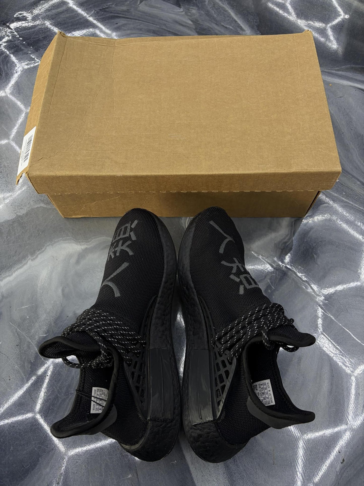 Adidas Human Race "Black" Used Size 6Y/7.5W