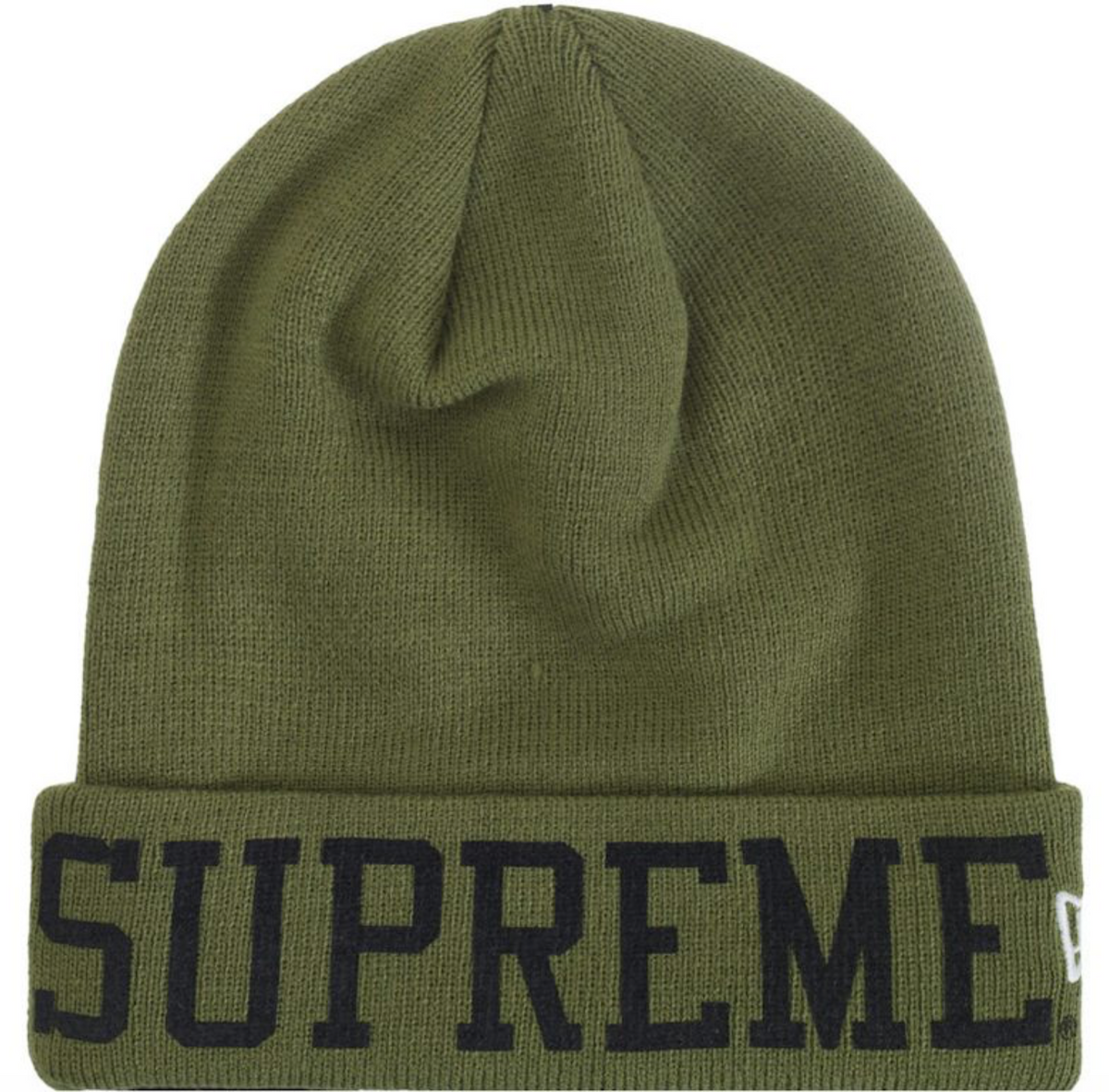 Supreme x New Era Varsity Beanie "Olive"