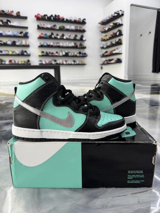 Nike SB Dunk High Diamond Supply Co Used Size 9
