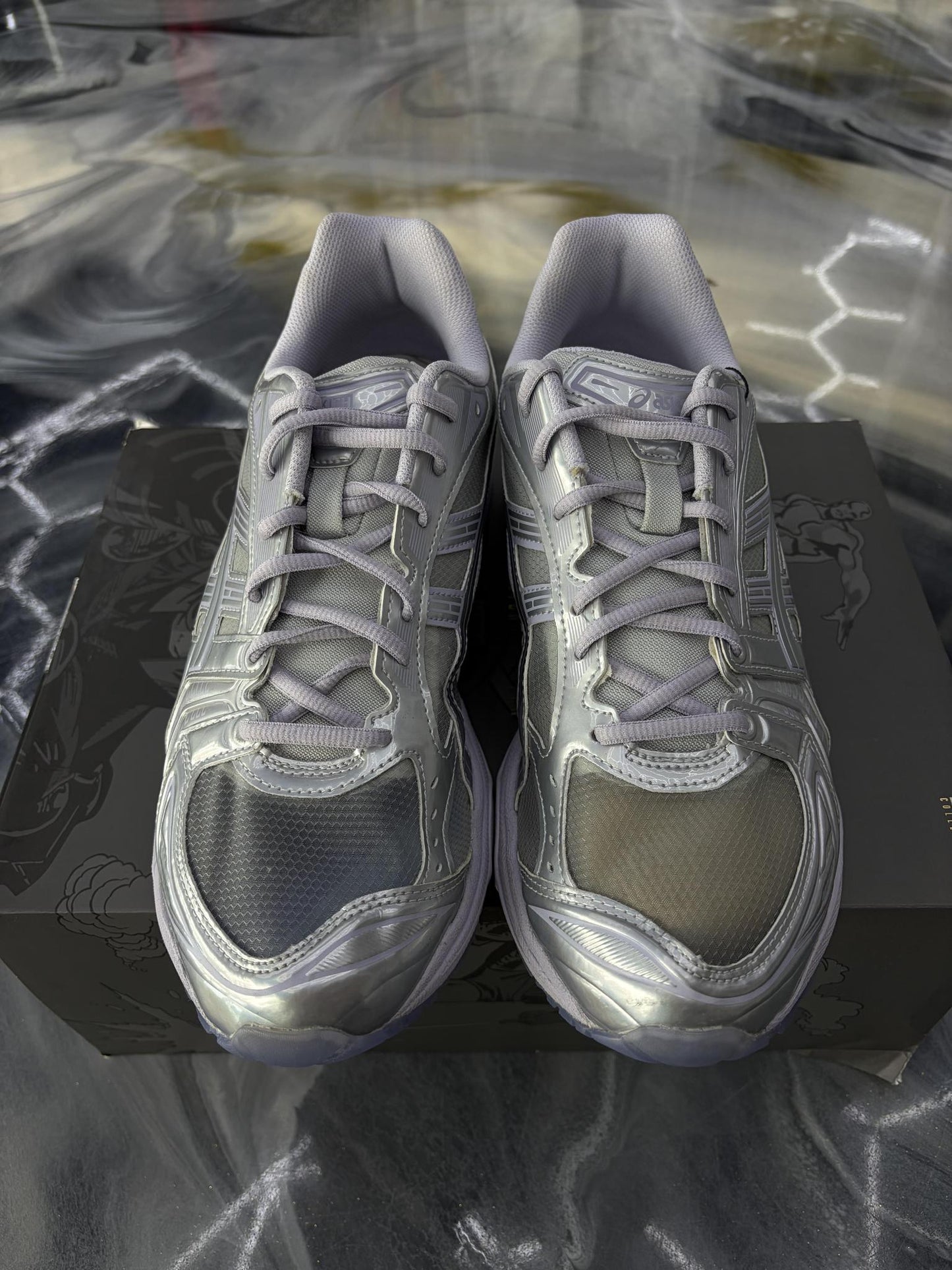 Asic Gel Kayano "Silver Surfer" Used Size 11.5