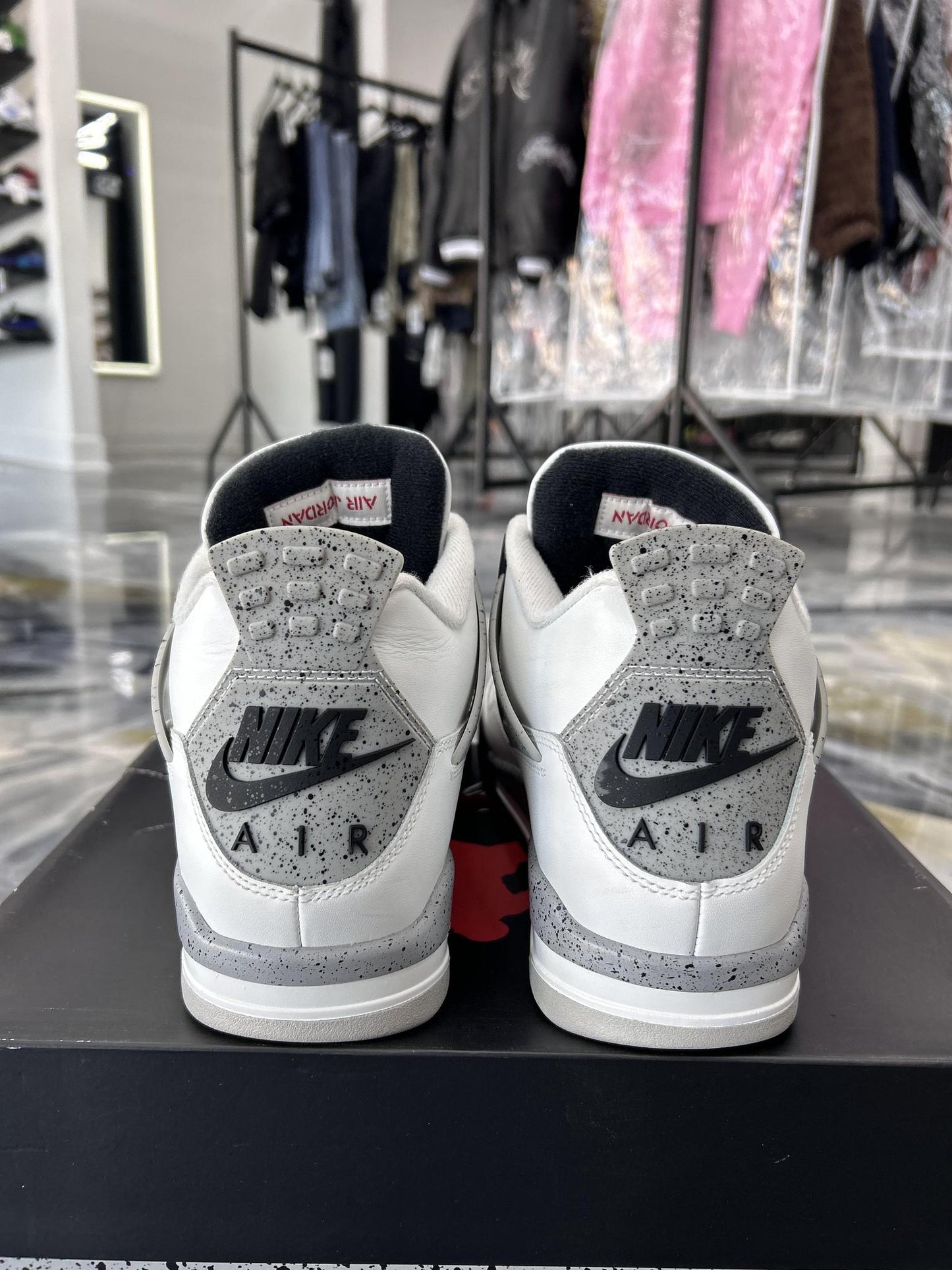 Jordan 4 "White Cement" Used Size 11