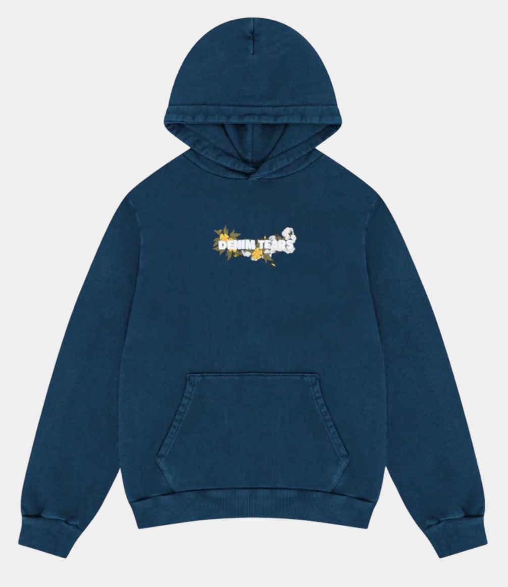 Denim Tears Embroidered Logo Hoodie "Navy"