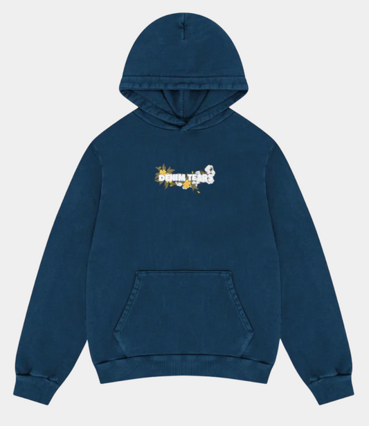 Denim Tears Embroidered Logo Hoodie "Navy"