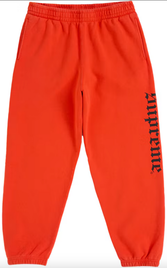 Supreme Old English Sweatpants "Orange"