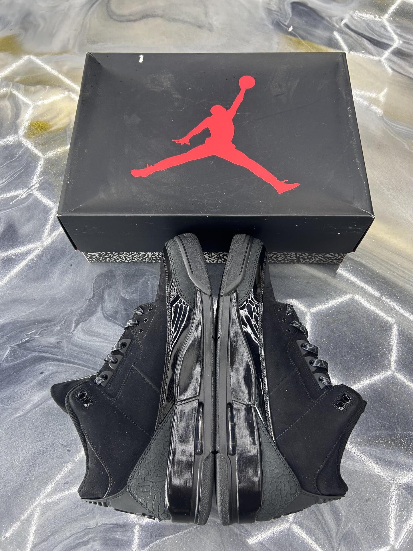 Jordan 3 "Black Cat" Used Size 13