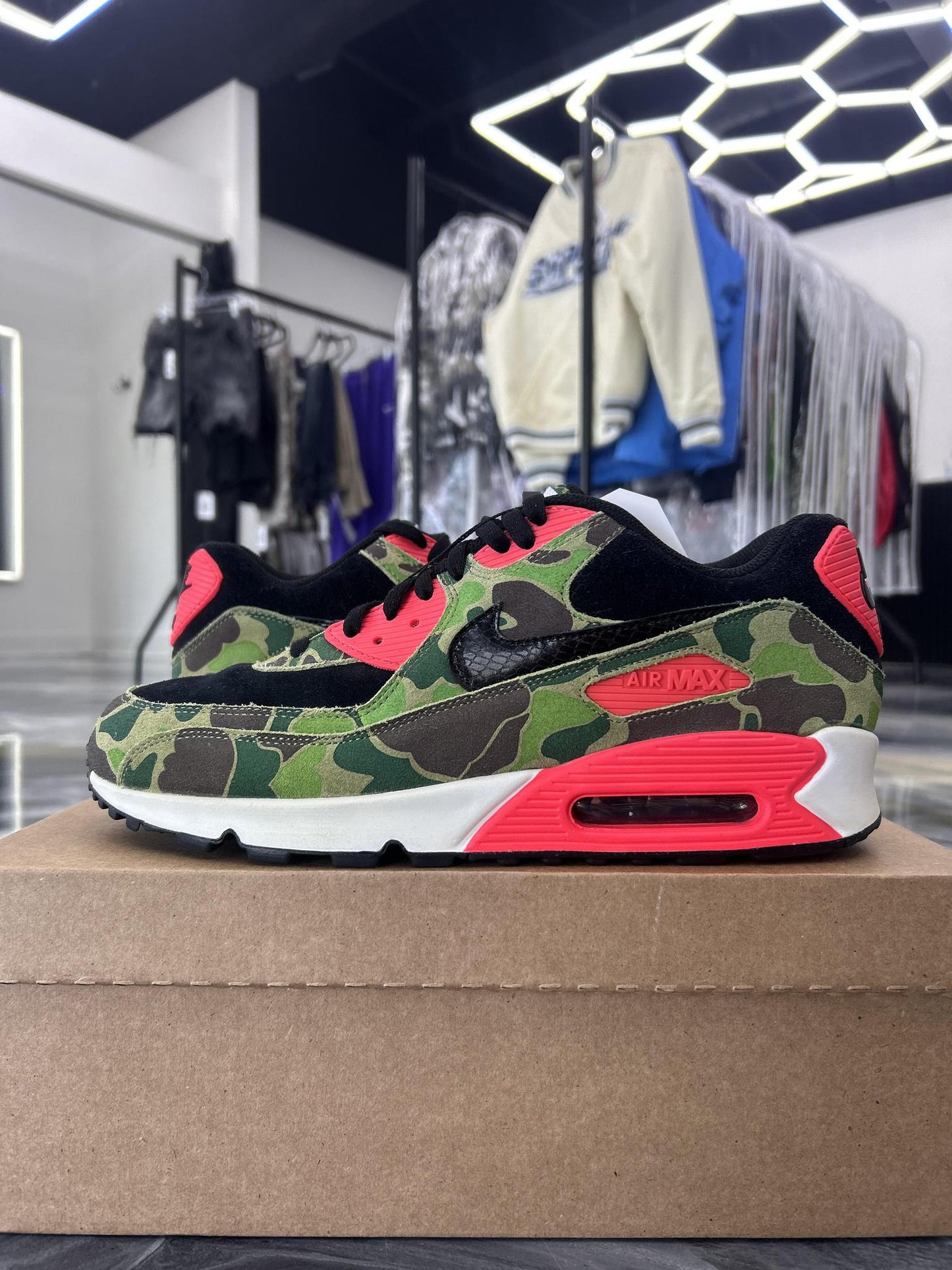 Nike Air Max 90 X Atmos "Duck Camo" Promo Sample Used Size 11