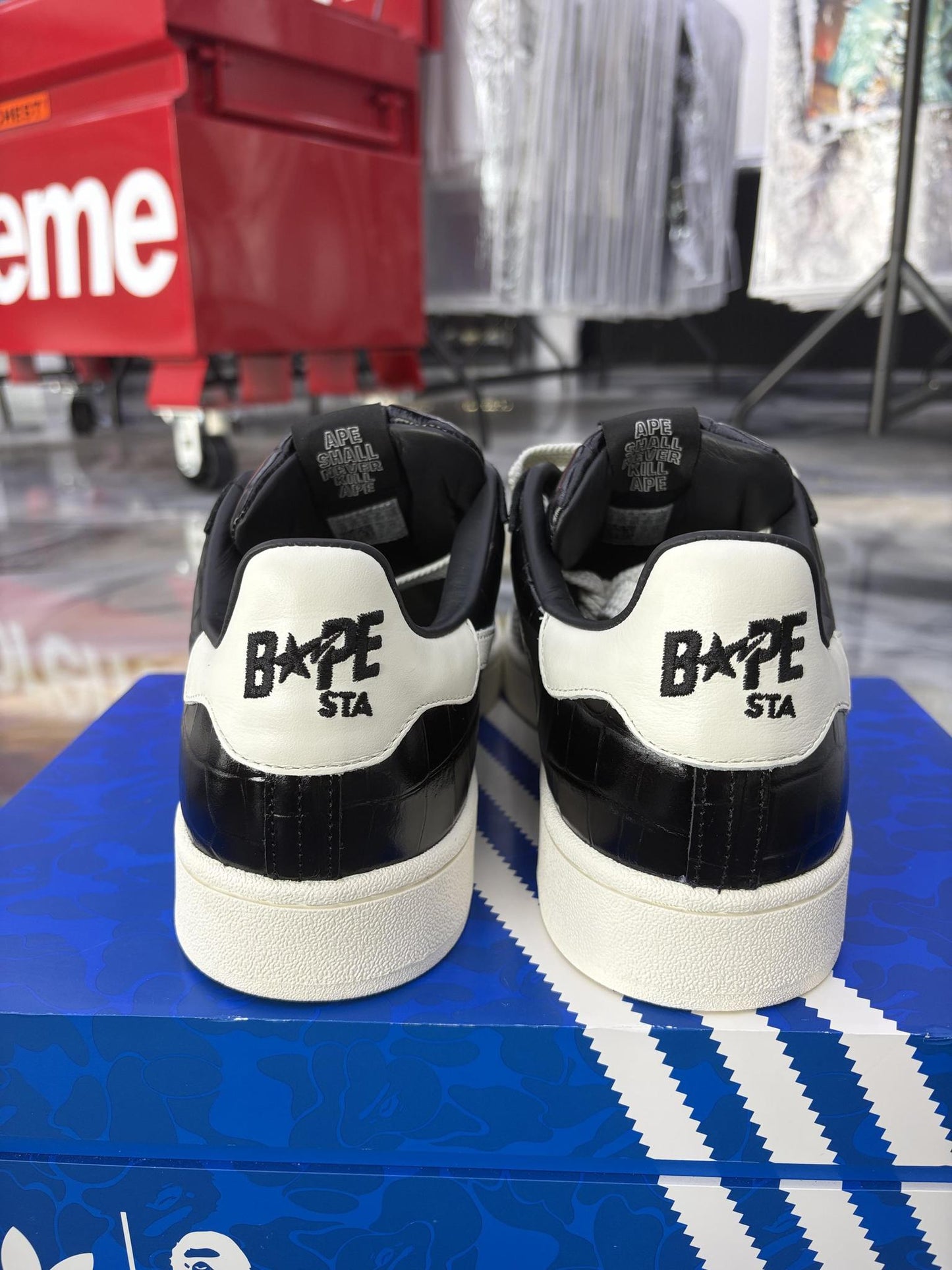 Adidas Campus Bape "Black" Used Size 12