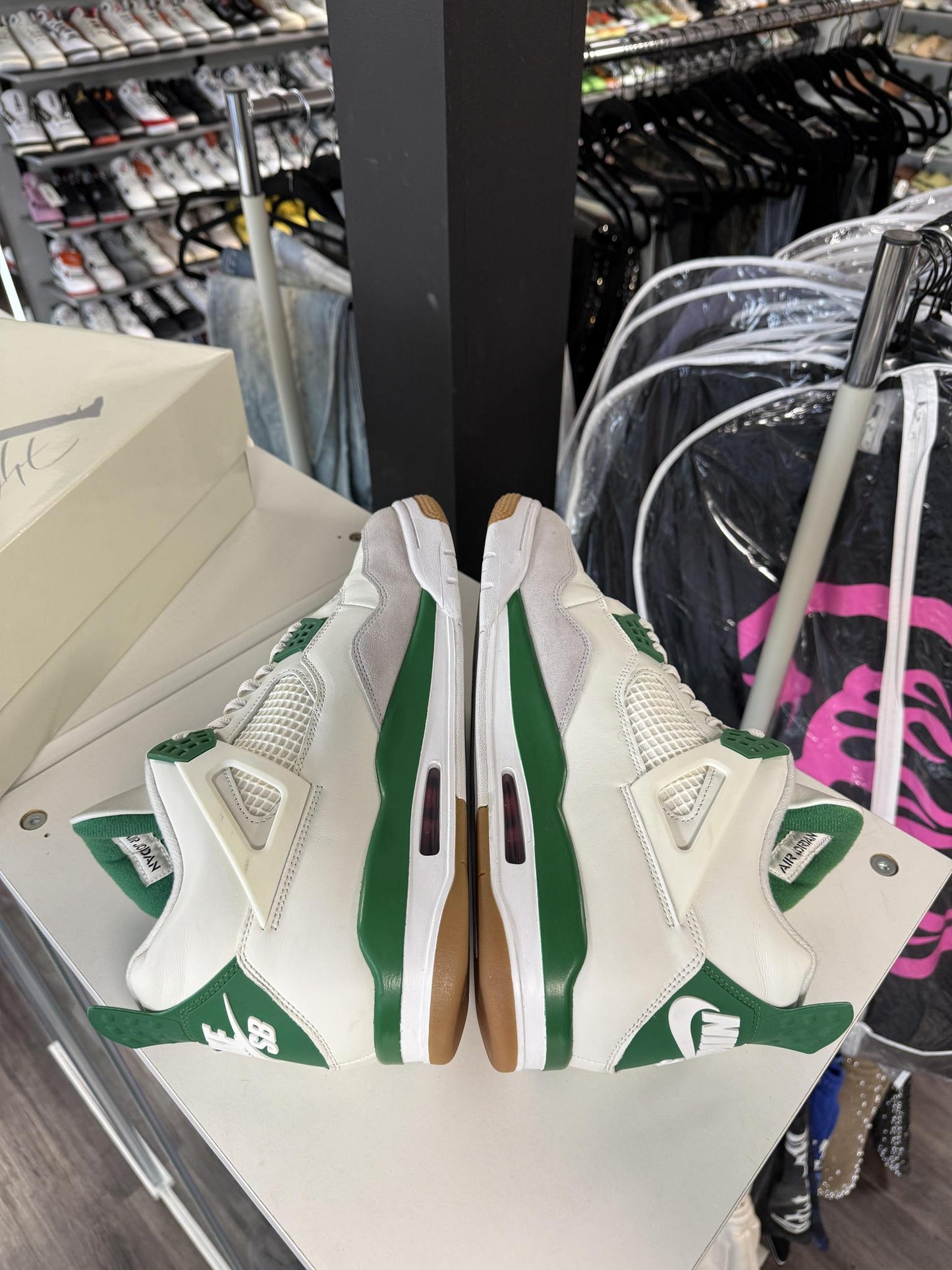 Jordan 4 x Nike SB "Pine Green" Used Size 14