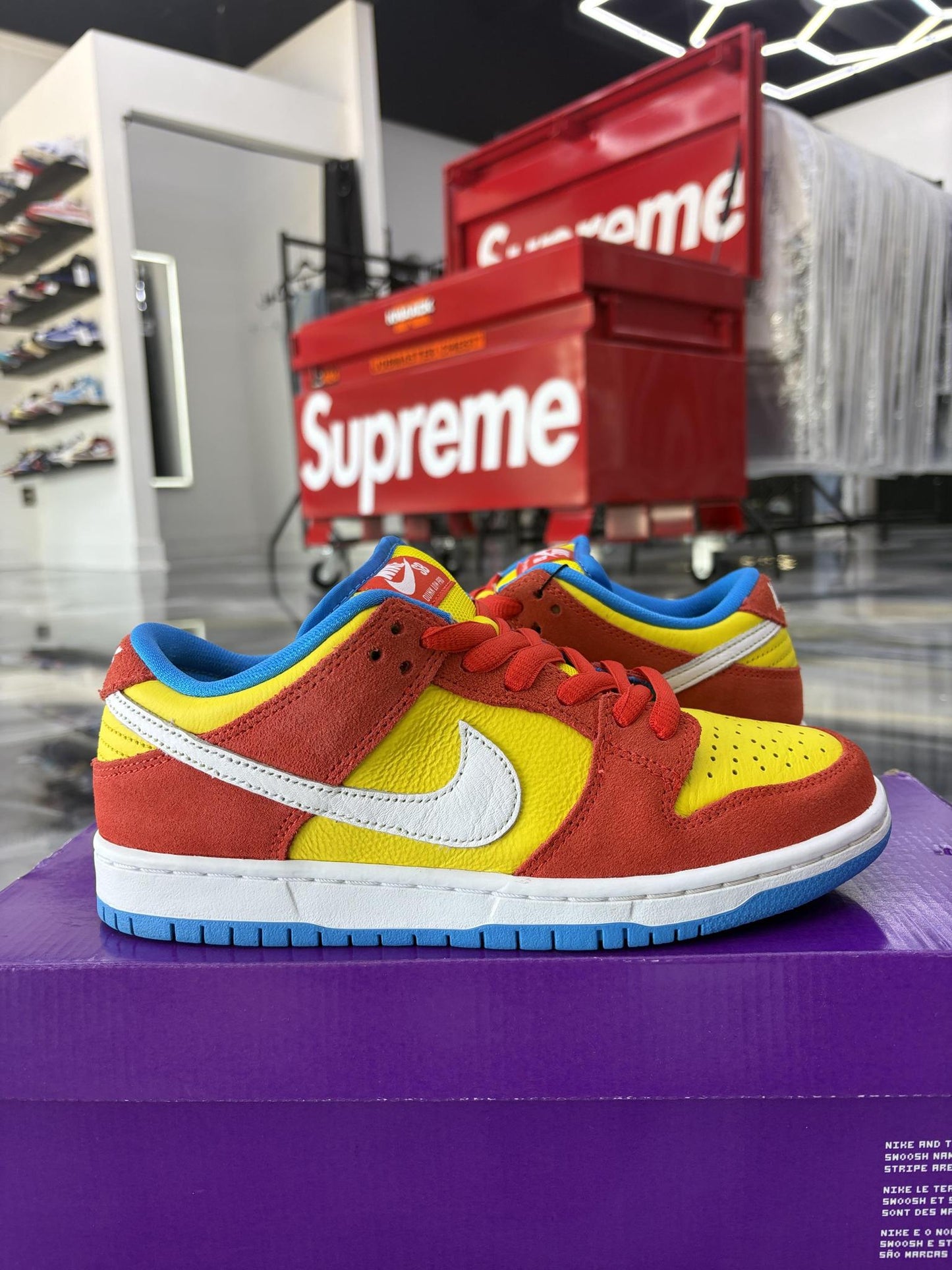 Nike SB Dunk Low "Bart Simpson" Used Size 6.5Y/8W