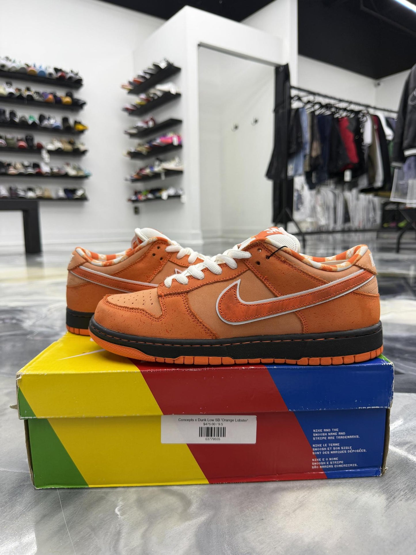 Nike SB Dunk Low Orange Lobster Used Size 9.5