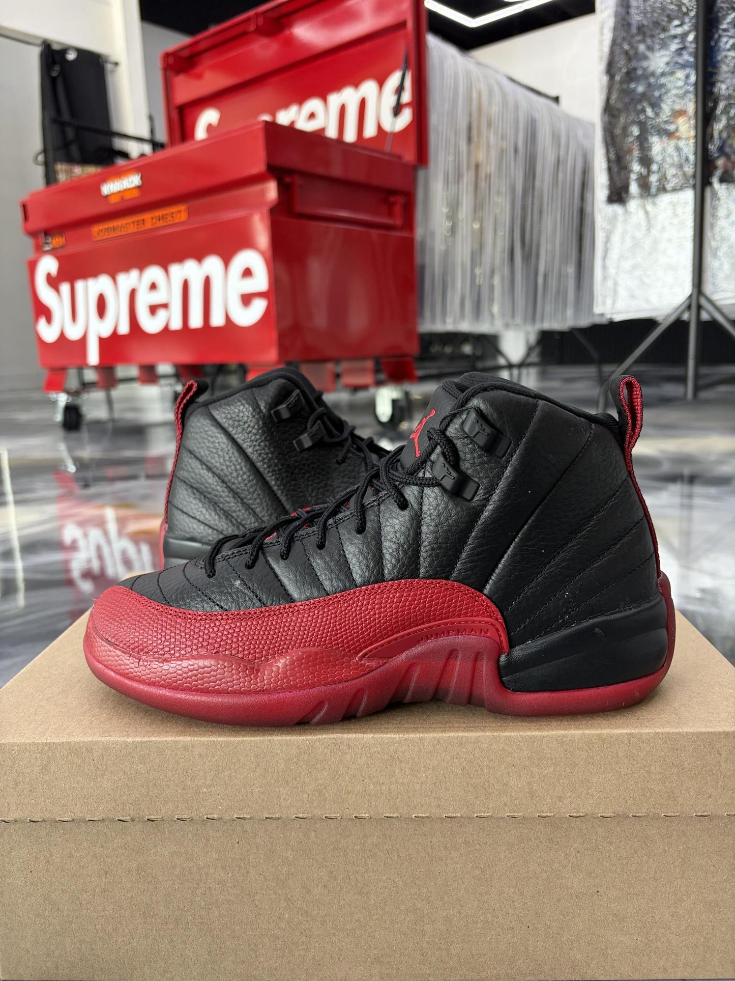 Jordan 12 "Flu Games" Used Size 6.5Y/8W