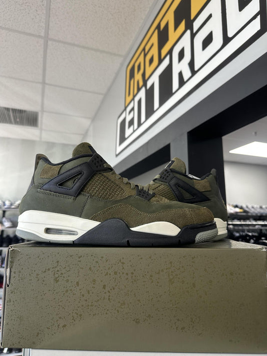 Jordan 4 "Craft Olive" Used Size 14