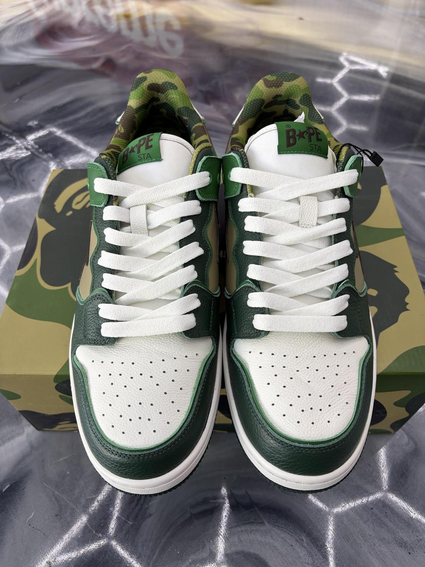 A Bathing Ape Bape Sk8 Sta "Camo" Used Size 13