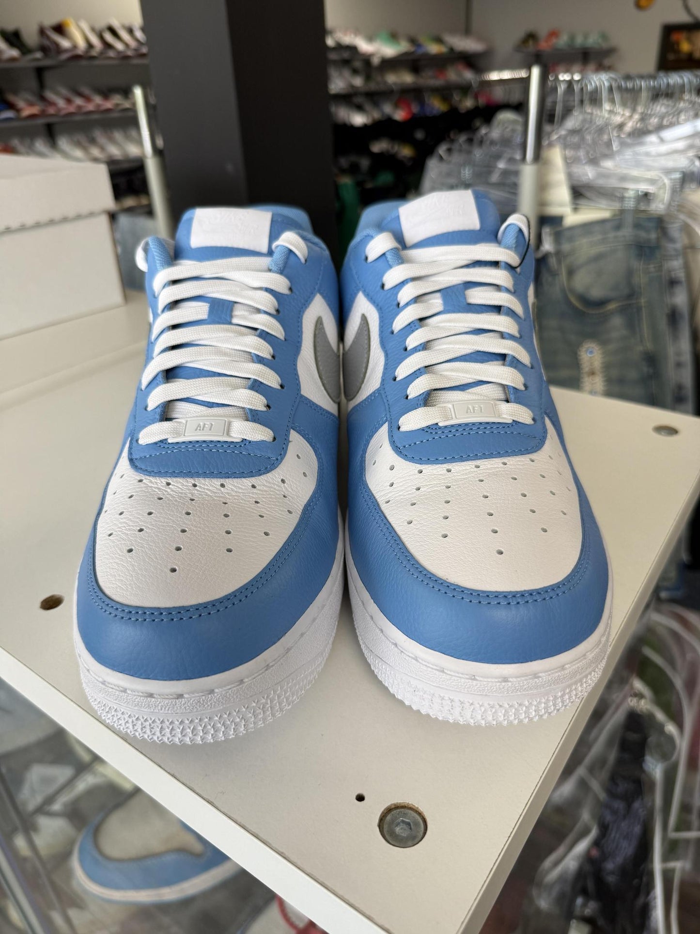 Nike Air Force 1 Low "University Blue" ID Used Size 12