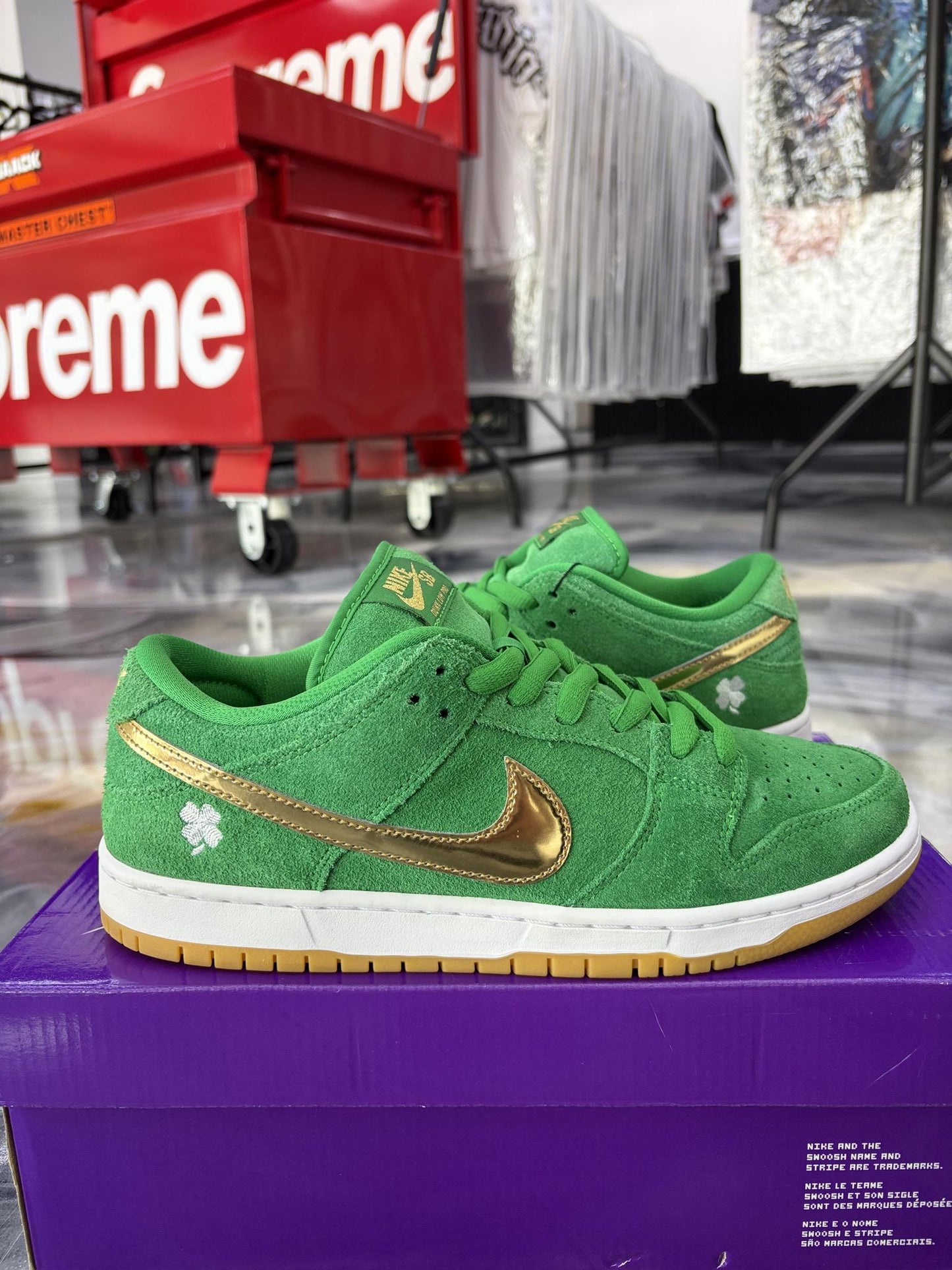 Nike SB Dunk Low "St. Patricks Day" Used Size 9.5
