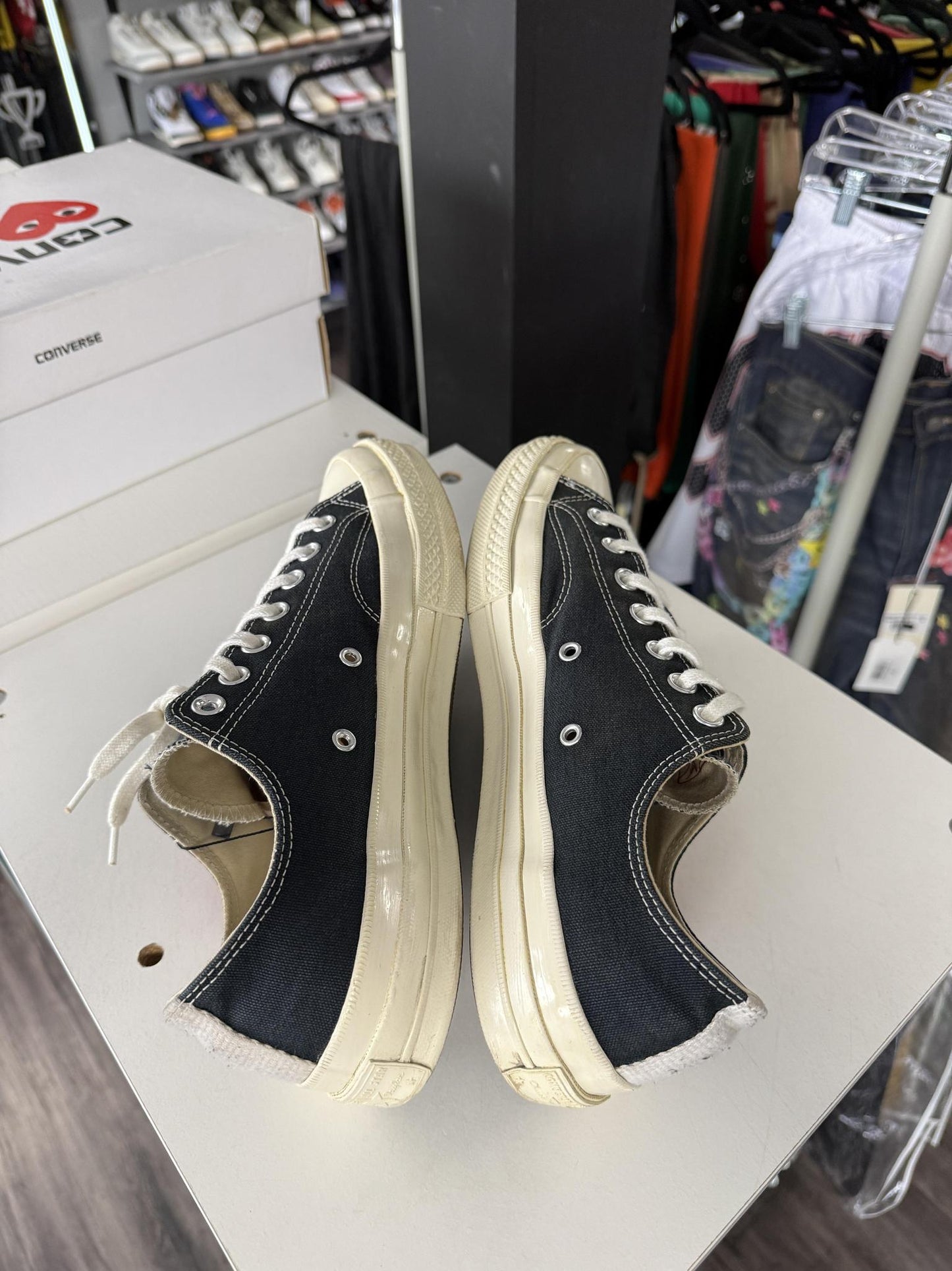 Converse x CDG "Black" Used Size 9