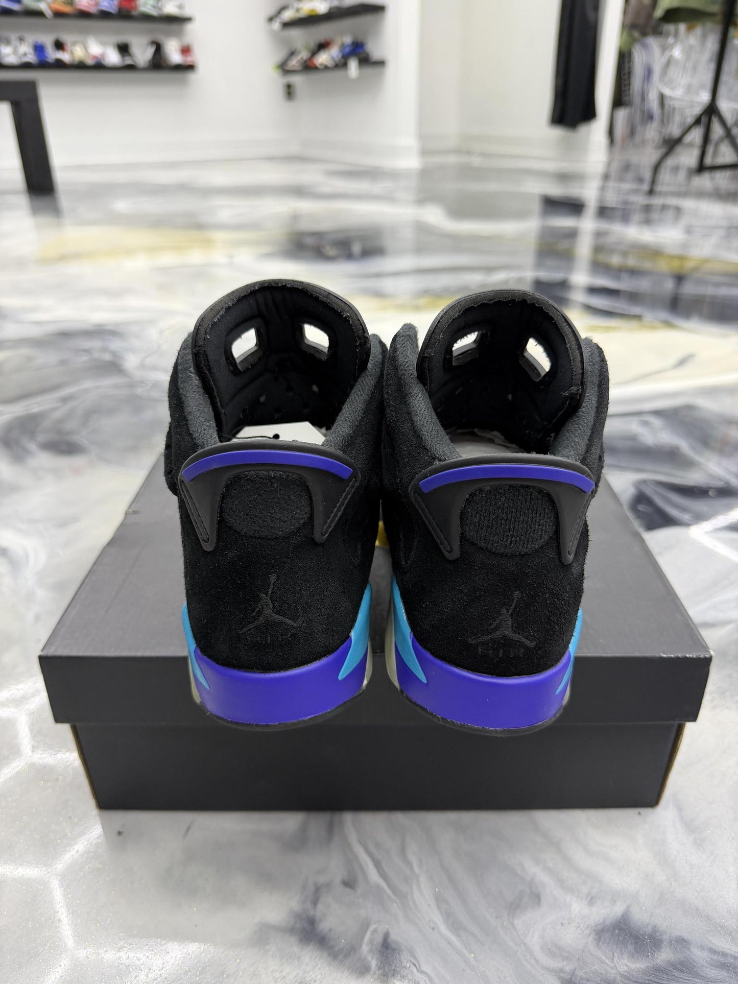 Jordan 6 "Aqua" Used Size 7Y/8.5W