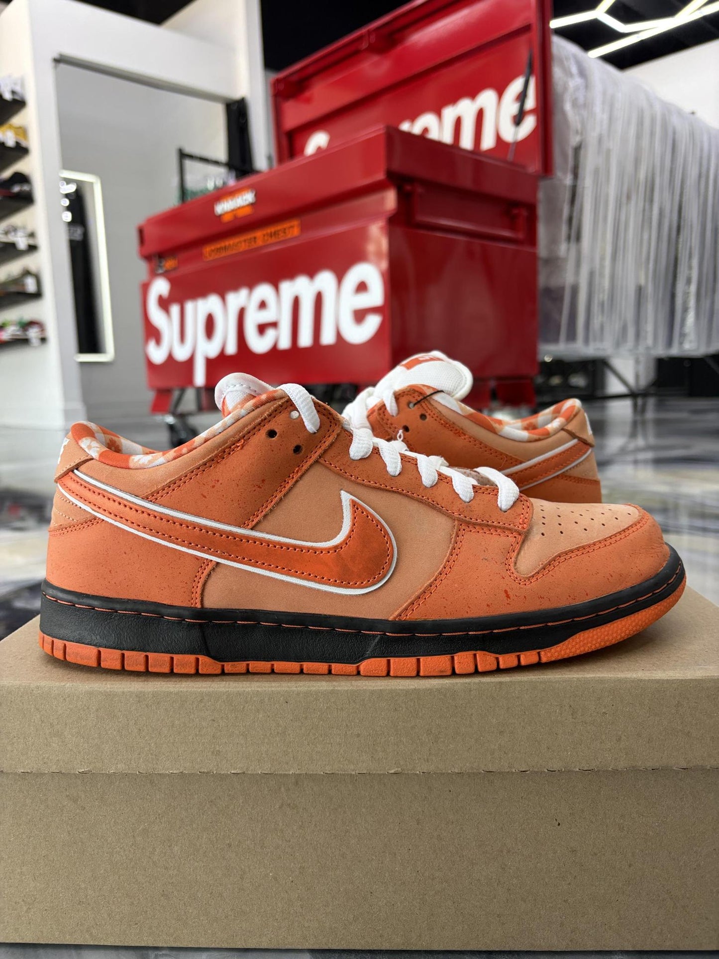 Nike SB Dunk Low "Orange Lobster" Used Size 10