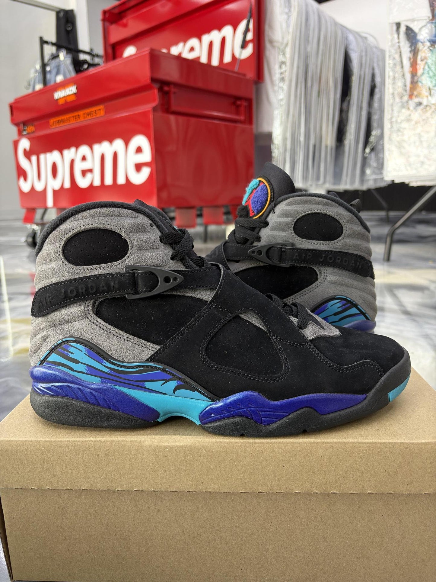 Jordan 8 "Aqua" Used Size 10.5