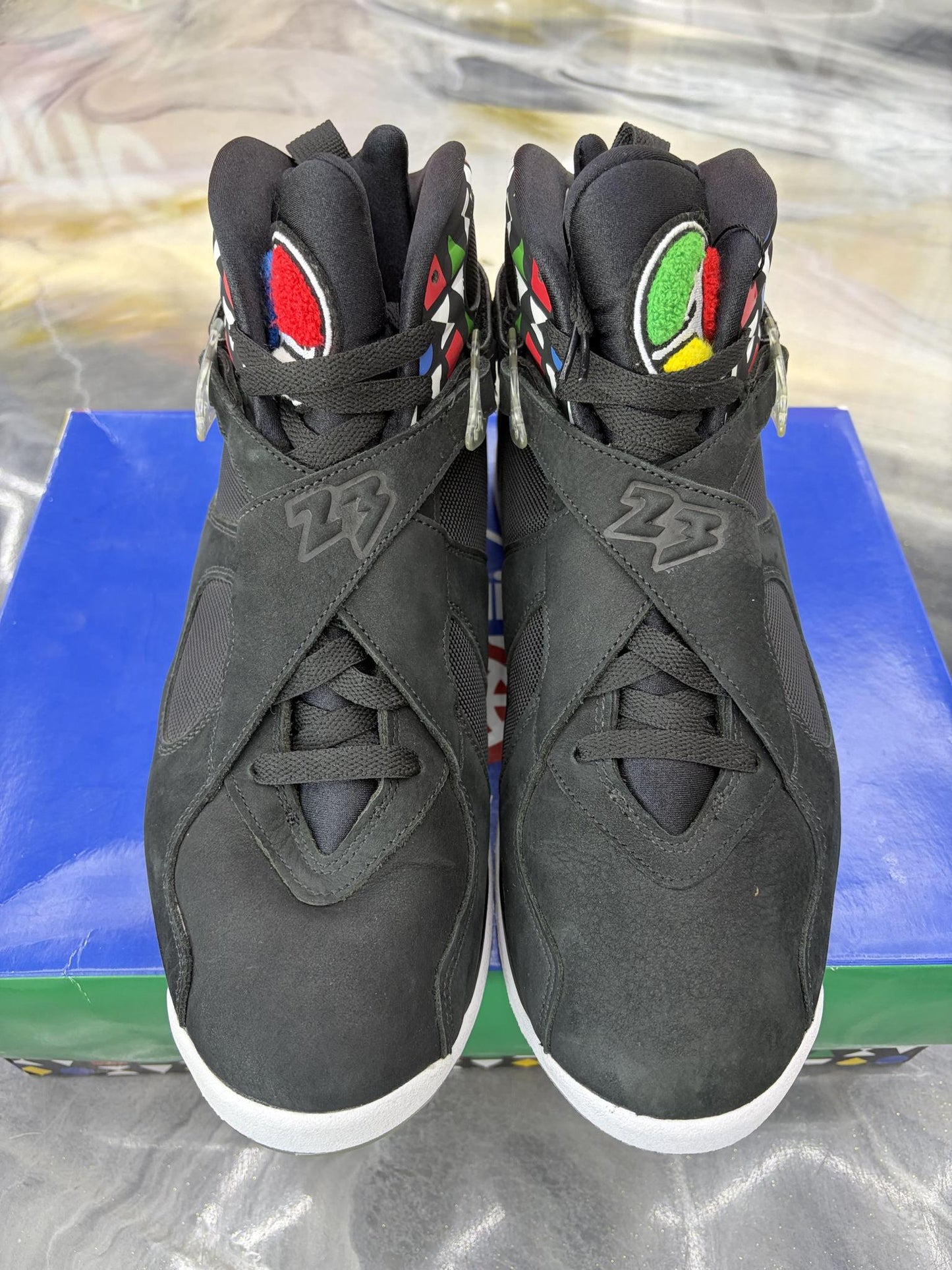 Jordan 8 "Quai 54" Used Size 12