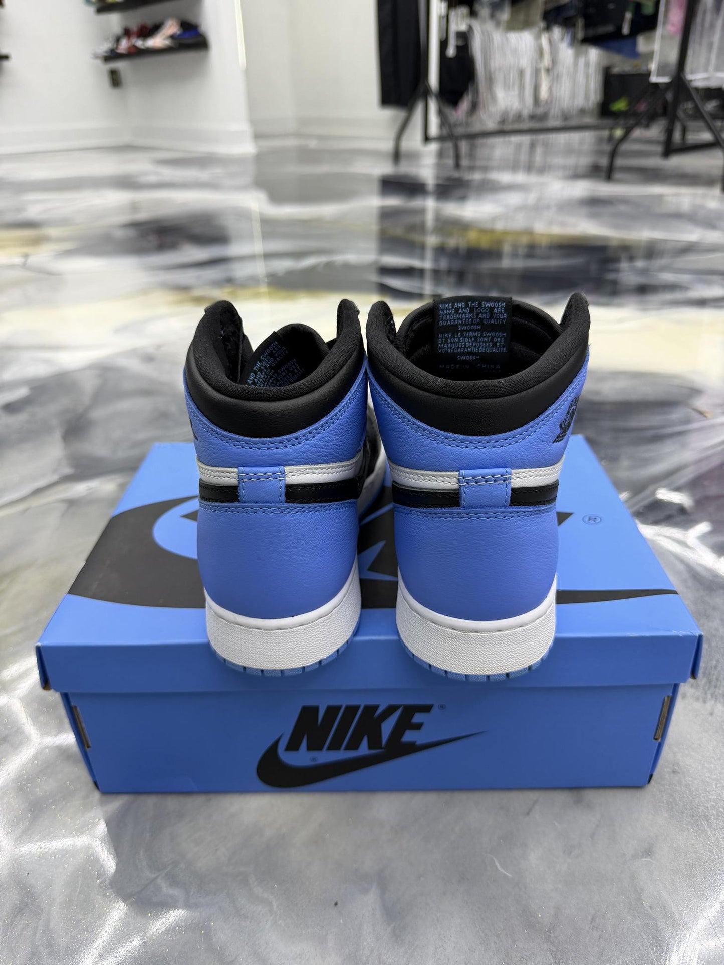 Jordan 1 UNC Toe Used Size 5.5Y/7W