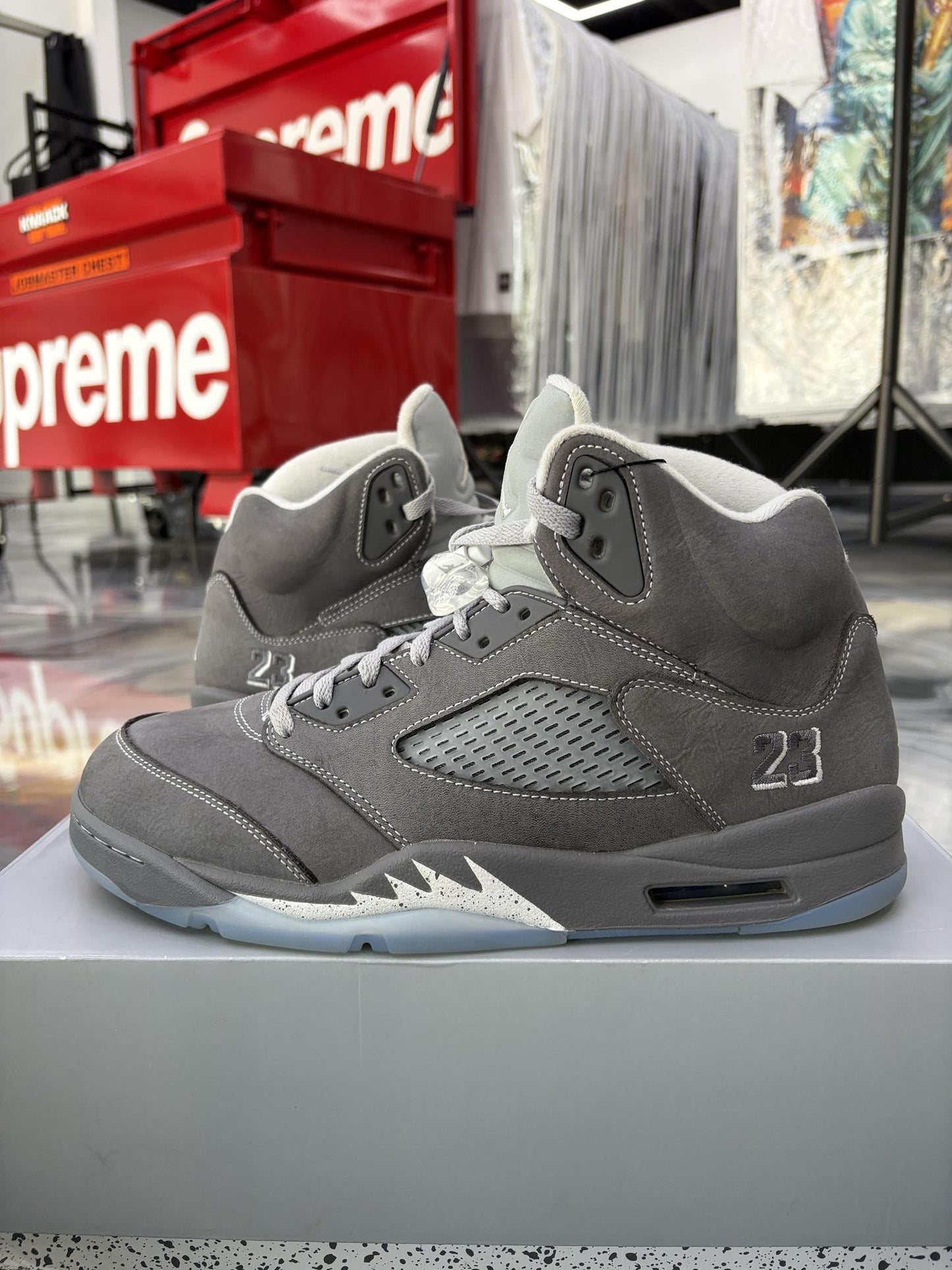 Jordan 5 "Wolf Grey" Used Size 11.5