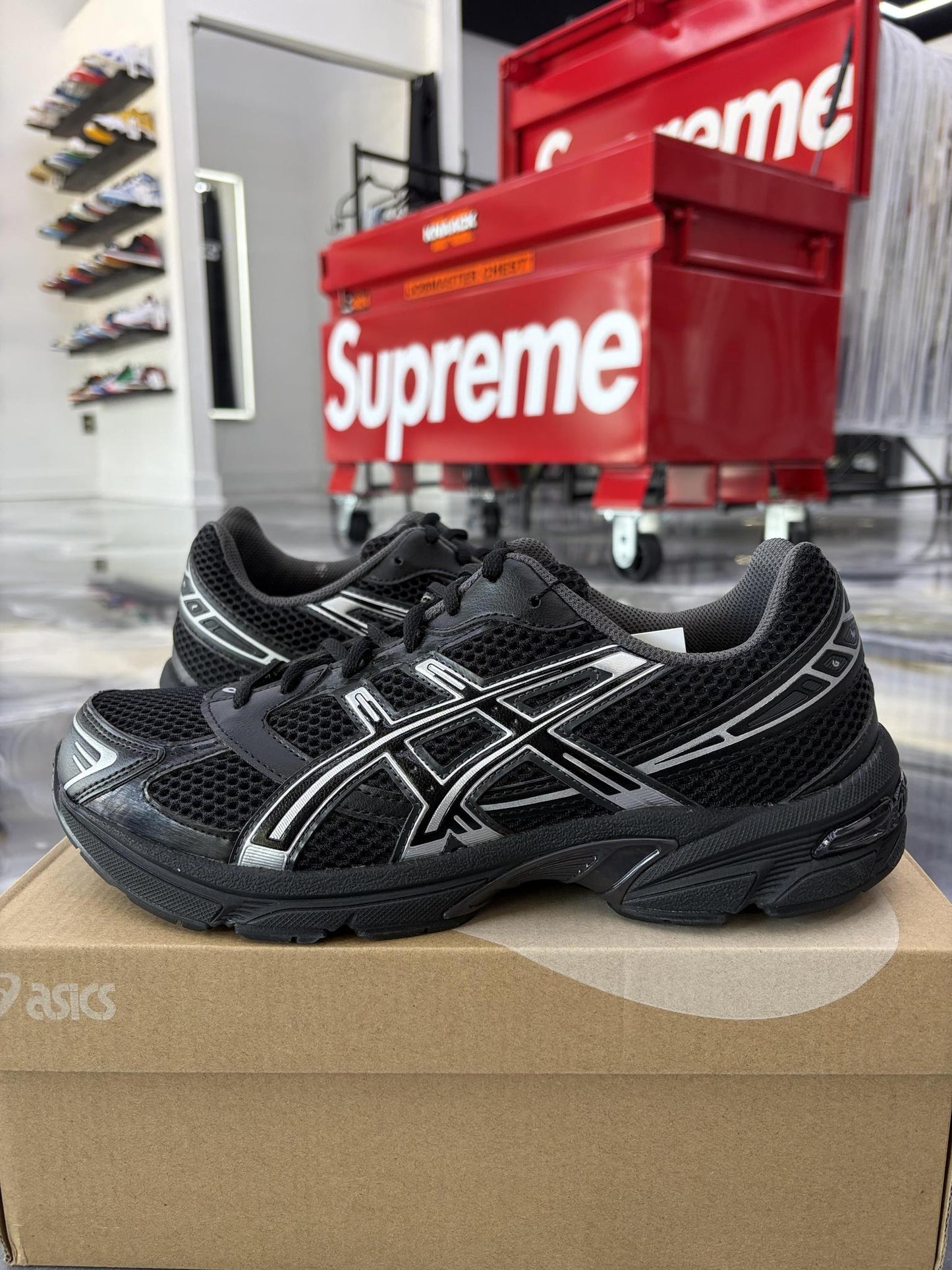 Asics Gel 1130 "Black Pure Silver" Used Size 9.5