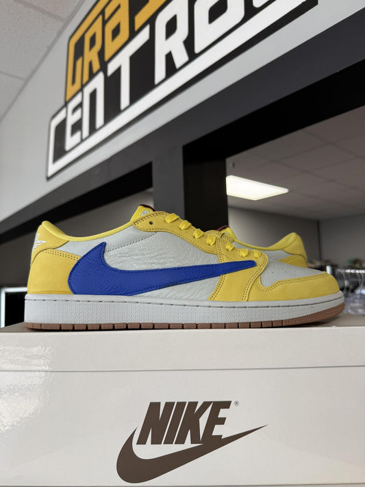 Jordan 1 Low x Travis Scott "Canary" Used Size 14