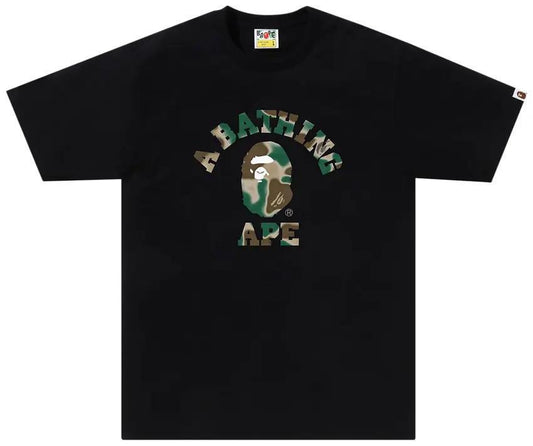Bape Tee "Liquid Camo Black/Olive"
