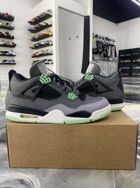 Jordan 4 "Green Glow" Used Size 12