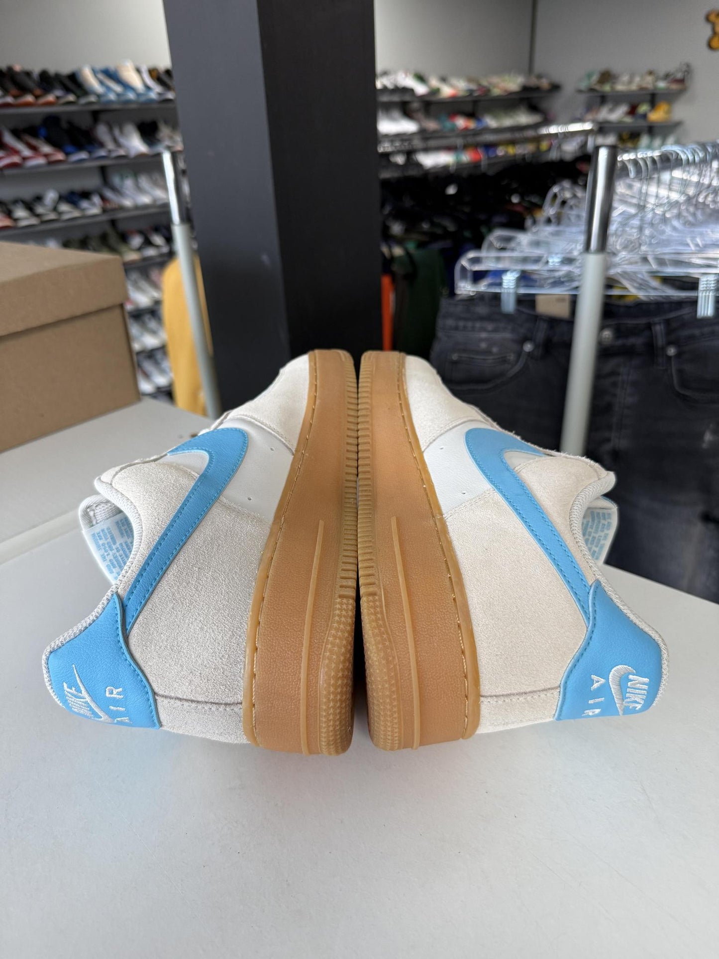 Nike Air Force One Low "Sail University Blue" Used Size 9