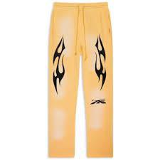 Hellstar Flare Sweatpants "Yellow Warm Up"